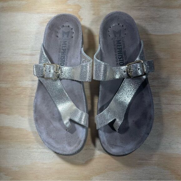 Mephisto Gold Sandals Women’s Size 7 - Picture 2 of 8